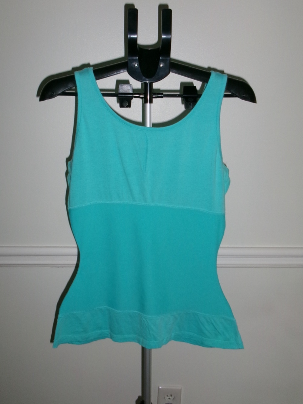 Teez-Her Turquoise Scoop Neck Tank Top - Picture 3 of 6